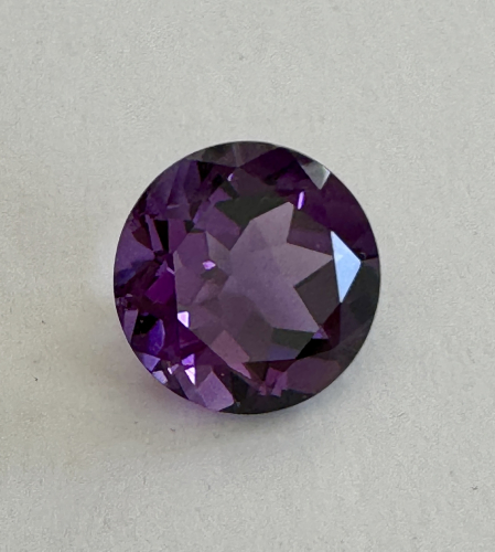 Amethyst 20 mm rund facettiert